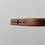 Premium Tan Leather Lychee Pattern Phone Case - Image 7