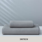 Pure Cotton Japanese-style Absorbent Household Honeycomb Pattern Towel - Image 4