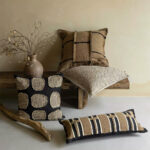Sofa Pillows Simple Brown Khaki Cushion Case Luxury Linen Cotton Blend Decorative Pillow Cover For Sofa Chair Bedding Home Pillow Core Is Made Of Down-feather-like Fabric - Image 2
