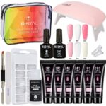 UV Polish Full Set Of Crystal Extended Glue Paper-free - Image 4