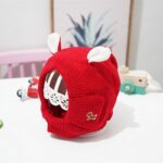 Fashion Simple Knitted Rabbit Ear Pet Hat - Image 5