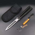 Wing Pictograph Butterfly Knife Aluminum Alloy Handle Safety Practice Not Cutting Edge - Image 5