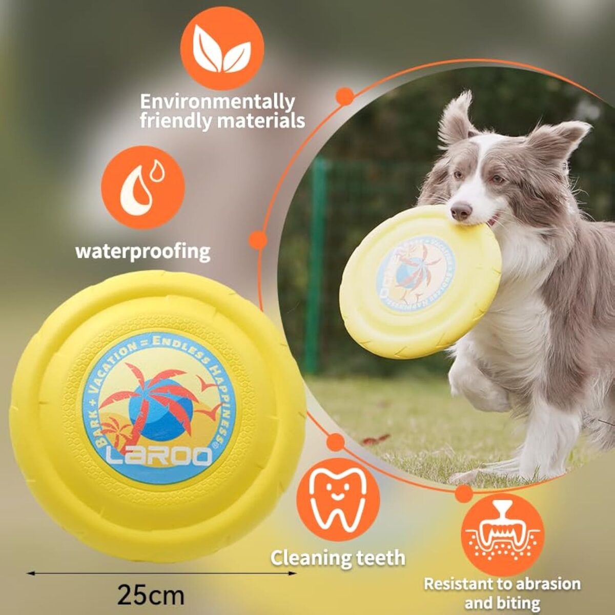 Dog Flying Disc Dog Flying Disc Durable And Interactive Flying Disc For Medium And Large Dogs  Perfect For Summer Parties And Outdoor Playtime - Image 4