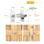 Warehouse Hook Stainless Steel Carbon Steel Sliding Door Lock - Image 9