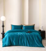 Silk Four-piece Set 19 M Pure Color Pillowcase - Image 9
