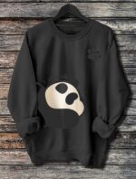 Women's Long Sleeved Panda Print Hoodie - Image 2