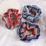 New Retro Printed Large Intestine Hair Tie For Women Highly Elastic Large Intestinal Ponytail Hair Ropes Headwear - Image 5