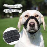 Dog Muzzle Adjustable Anti-bite Anti-barking Dog Muzzle Thickened Soft Foam Anti-feeding Dog Muzzle - Image 2