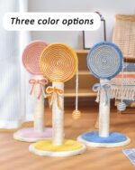 Cat Scratching Post  Cute Kittens Scratch Posts With Hanging Ball Sturdy Post Stable Base Ideal For Indoor Cats Small Large Sizes Kitty Available - Image 6