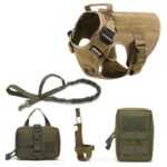 Training Harness Lead Rope Dog Clothing Adjustable Water Cup Cover Fanny Pack Storage Bag - Image 4