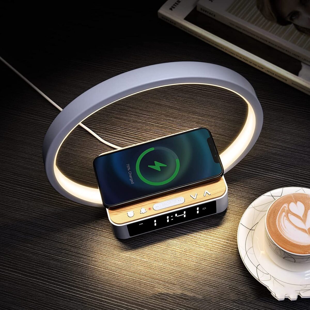 Bedside Mobile Phone 10W Three-in-one Wireless Charger Small Night Lamp - Image 3