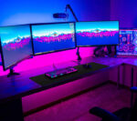 Black And White Desk Mat Gaming Mouse Pad Large Mousepad Gam - Image 3