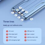 66W Super Fast Charge Power Bank With Cable 20000 MA - Image 9
