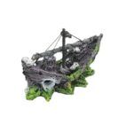 Aquarium Landscape Glass Fish Tank Decoration Small Net Boat - Image 5