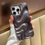 All-inclusive Matte Black Water Ripple Phone Case - Image 4
