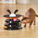 Rotating Four-layer Cat Plate, Interactive Educational Toy  Multicolor To Relieve Boredom - Image 8