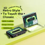 Remax Tape 10 000mAh Power Bank Large Capacity Two-way Fast Mobile Charge Portable Mobile Battery Retro For A Pple H UAWEI - Image 6