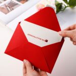 Handmade Dark Pattern Blessing Handwritten Folding Greeting Card - Image 3