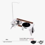 Cat Food Bowl Rack Outdoor Camping Dog Basin Double Bowl Shallow Mouth - Image 7