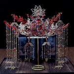 Ancient Costume Xiuhe Phoenix Crown Headdress - Image 3