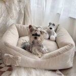 Polarizhen New Cotton And Linen Kennel Removable And Washable Pet Maltese Xi Shi Four Seasons Cat Nest Ins - Image 2