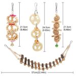 Parrot Bite Toy Small And Medium Bird Log Swing Ring Bell String - Image 3