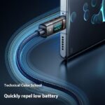 Shadow Blue Series Digital Display Smart Power-off Data Cable - Image 3