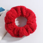 Women Hair Scrunchies Vintage Velvet Solid Color Hair Band For Girls Ponytail Holder Rubber Bands Hair Ties Accessories - Image 4