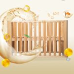 Beech Solid Wood Splicing Movable Multi-functional Crib - Image 5