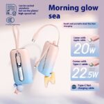 Large Capacity Digital Display Fast Charge Portable With Cable Portable Battery For Mobile Phones - Image 5