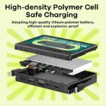 Remax Tape 10 000mAh Power Bank Large Capacity Two-way Fast Mobile Charge Portable Mobile Battery Retro For A Pple H UAWEI - Image 7