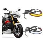 General Motorcycle Front Shock LED Ring Turn Signal - Image 5