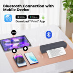 Cross-border A4 Printer Bluetooth Connection Wireless Mobile Phone Computer Office Home Portable Tattoo Printer - Image 3
