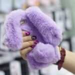 Fluffy Bunny Rabbit Fur Silicone Phone Cases - Image 2