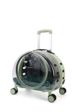 Large Capacity Universal Wheel Fully Transparent Pet Trolley Bag Breathable - Image 10