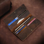 Horse Long Wallet Genuine Leather Hand-held Men's Card Holder - Image 6