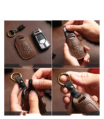 Leather Car Key Case Crazy Horse Leather - Image 8