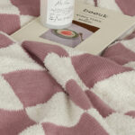 Checkerboard Lamb Fleece Casual Sofa Blanket - Image 5