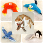 Pet Plush Toy Making Sound Electric Fish Jumping Winged Bird - Image 3