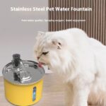 Pet Stainless Steel Plastic Spray Mute With See-through Water Dispenser - Image 2