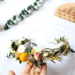 Dry flower wreath bridal headdress - Image 5
