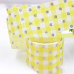25mm Plaid Laser Silver Thermal Transfer Thread Ribbon - Image 5