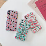 Compatible with Apple , Silicone Soft Phone Case Transparent Anti-drop Two-color