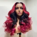 Gradient Orange Yellow Blue And Green Real Hair Headgear - Image 4