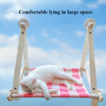 Durable Wooden Cats Hammock Pet Mat Comfortable Sun Seat Cats Beds Cat Climbing Frame Pets Accessories Cat Window Hammock Mats - Image 9