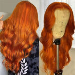 Ginger Body Wave Lace Front Wig In Stock Orange Big Wave Lace Headgear - Image 3