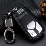 Carbon fiber silicone key case for car - Image 5