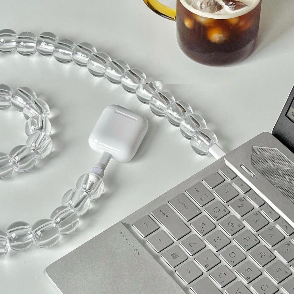 Transparent Bead Mobile Phone Data Cable - Image 4