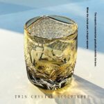 Hand Carved Crystal Glass Whiskey Small Glass Cup