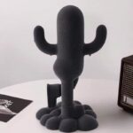 Funny Human-shaped Cactus Flocking Crafts Ornaments - Image 3